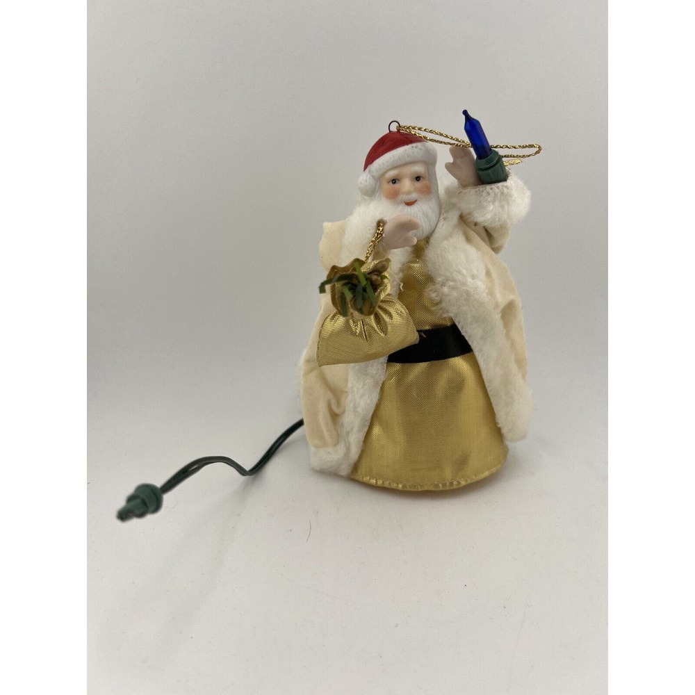 Vintage‎ Decorative Christmas Santa Claus Pig Tail Light Ornament or Tree Topper